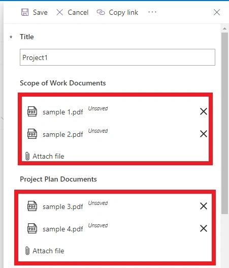 How to Use Multiple Attachments Controls in Power App List Form