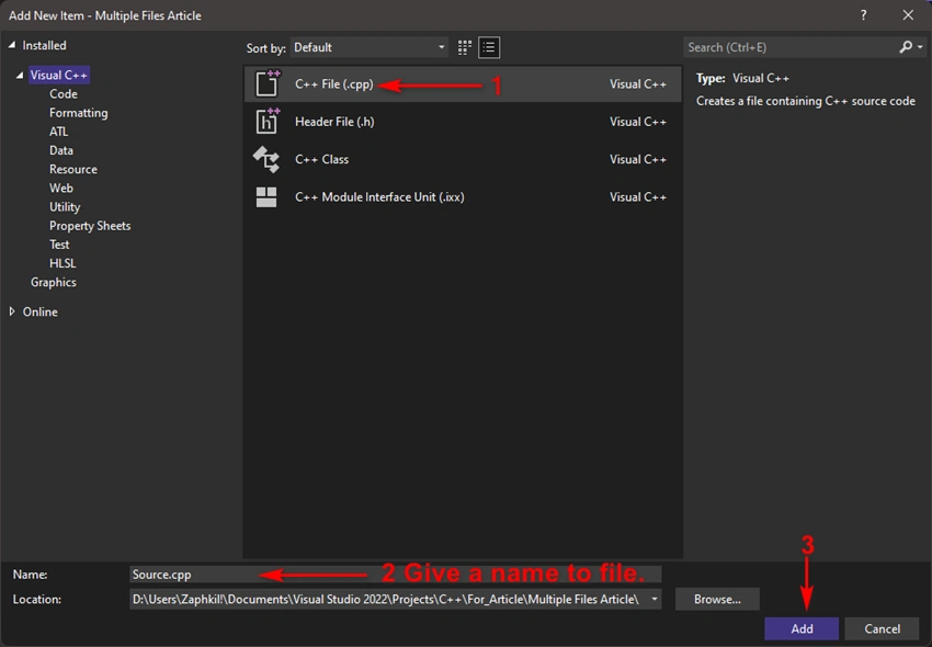 How To Use Multiple Code Files In C++ For Beginners