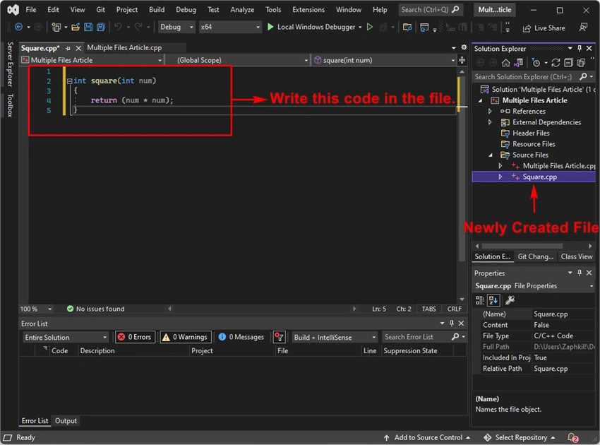 How To Use Multiple Code Files In C++ For Beginners