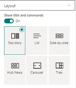News Web-part in the Sharepoint Page