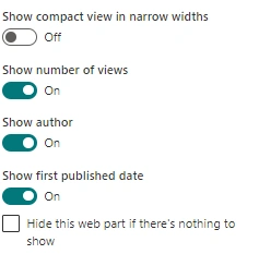 News Web-part in the Sharepoint Page