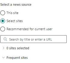 News Web-part in the Sharepoint Page