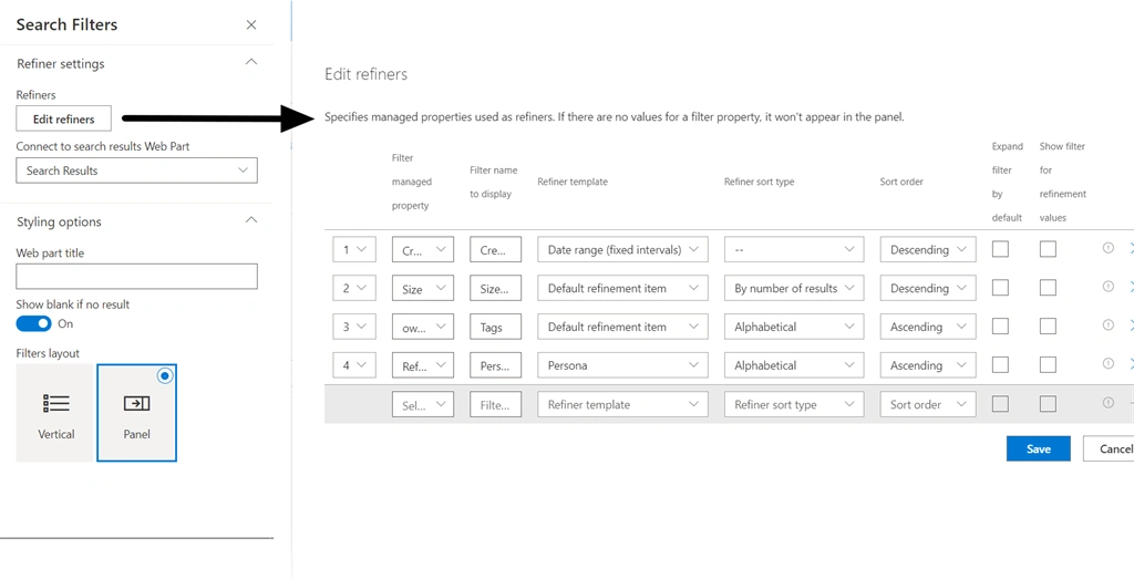How To Use PnP Search Filters And Search Vertical Webpart