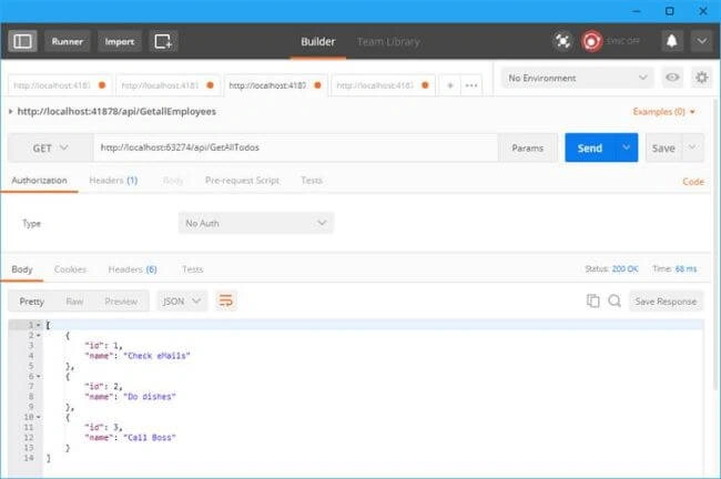 ASP.NET Core Testing with Postman