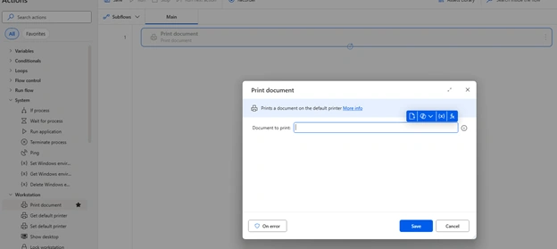 Print document