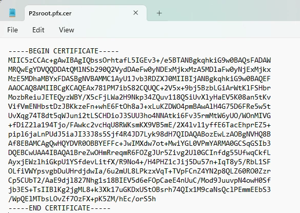 Encoded format