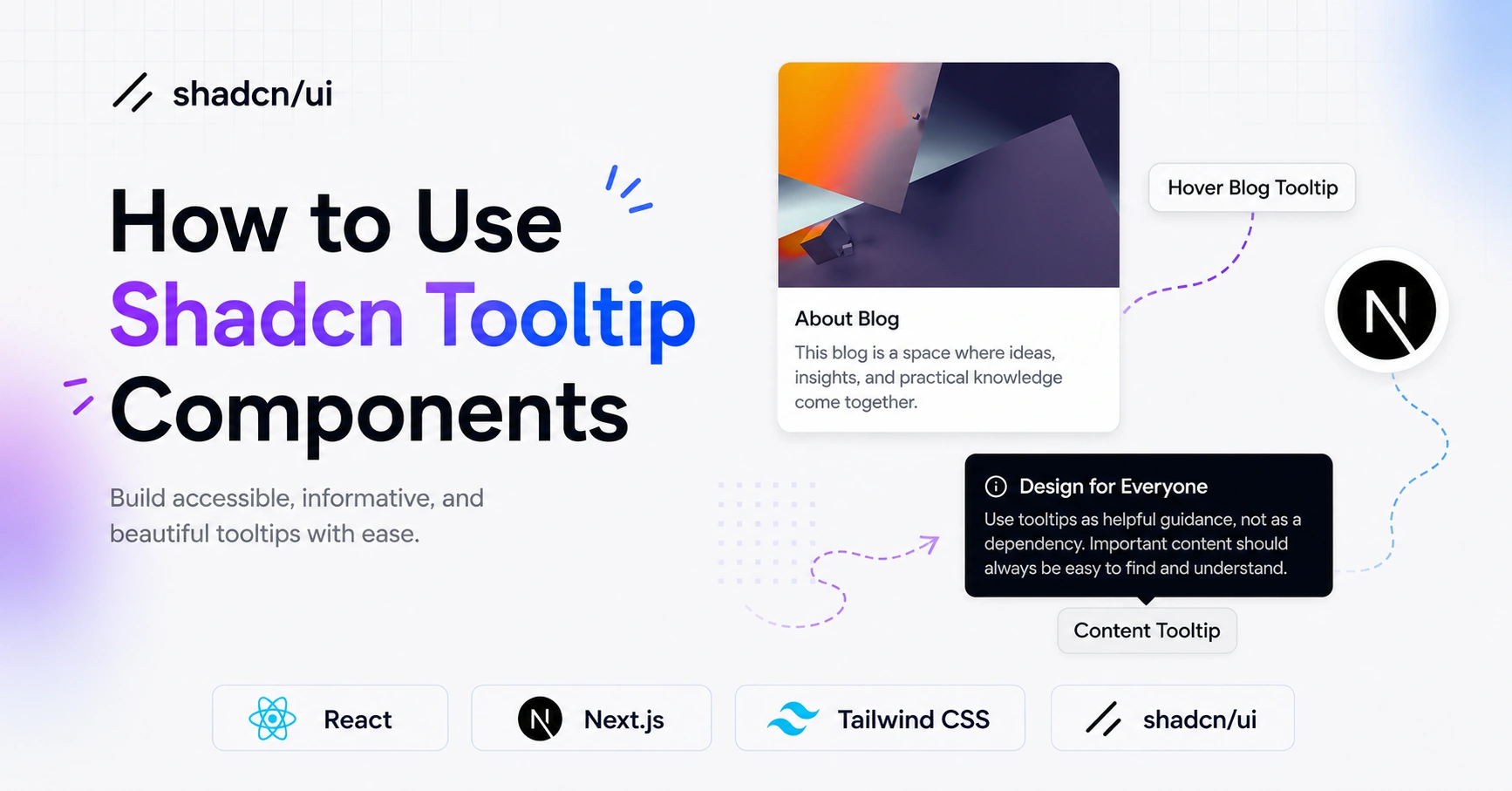 How to use Shadcn Tooltip