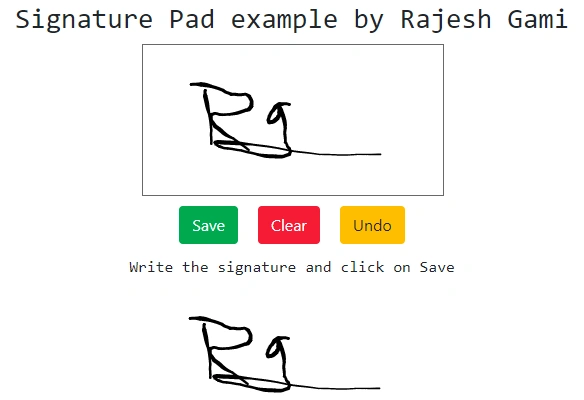 How to use Signature Pad using Angular