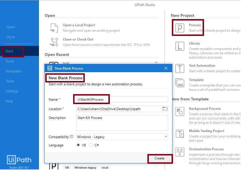 How To Use Start/Kill Process Activity In UiPath Using UiPath Studio