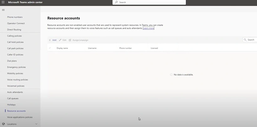 Resource Accounts