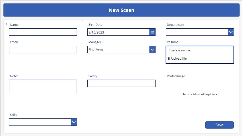 Design interface