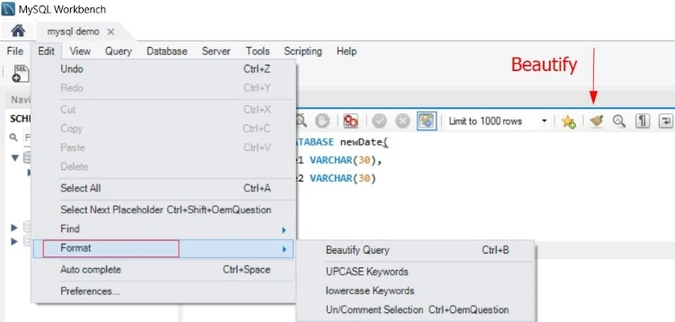 mysql workbench