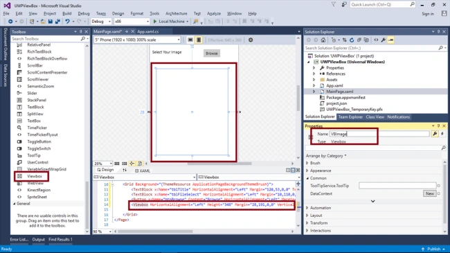 add an ViewBox Control