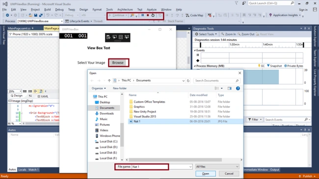 File open picker
