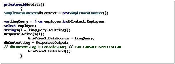 LINQ toSQL
