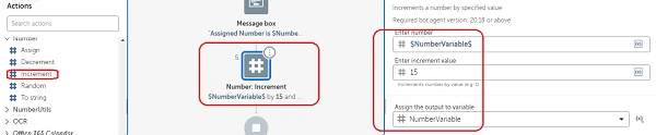How to work with Number package in Automation Anywhere