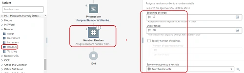 How to work with Number package in Automation Anywhere
