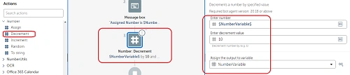 How to work with Number package in Automation Anywhere
