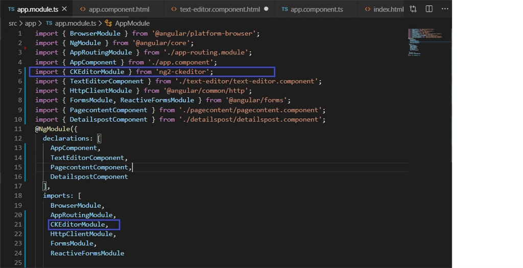 How To Work With Text Editor In Angular 8 Application