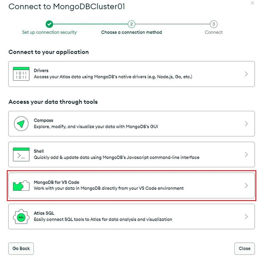 Connect to MongoDB