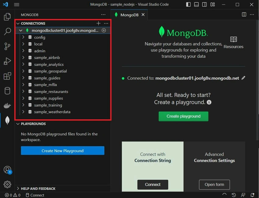 MongoDB Add Connection