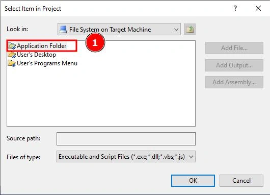 Application folder