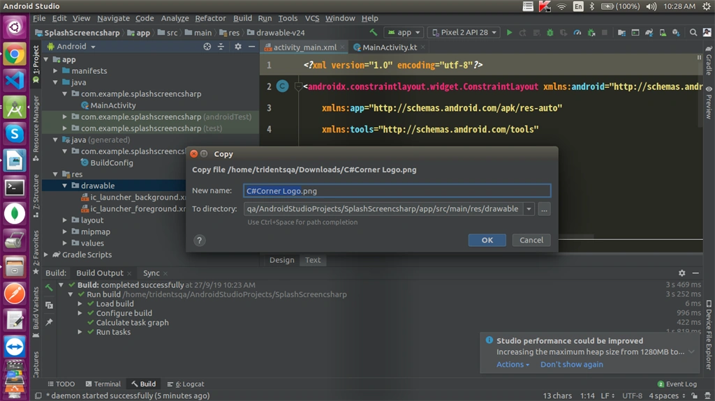 How We Can Create Splash Screen Using Kotlin In Android Studio