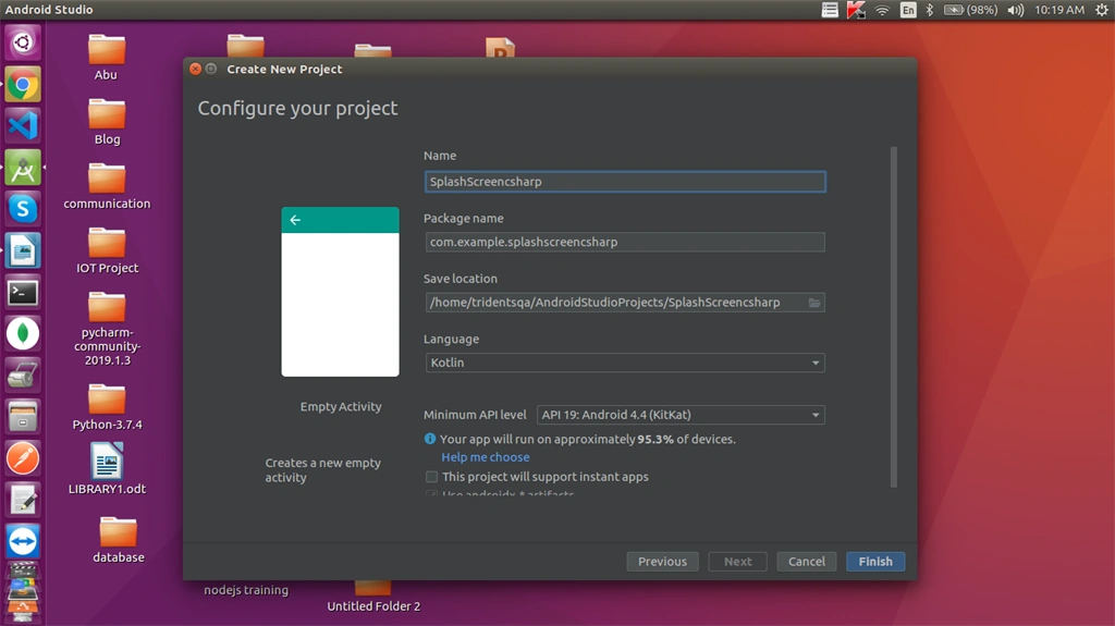 How We Can Create Splash Screen Using Kotlin In Android Studio