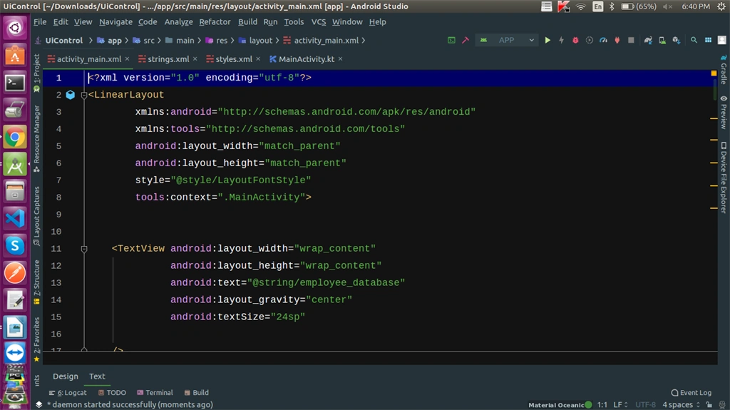 How We Can Pass UI Controls From One Activity To Another Using Kotlin In Android Studio