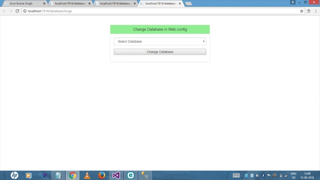 How We Change Database In Web.config File Programmatically