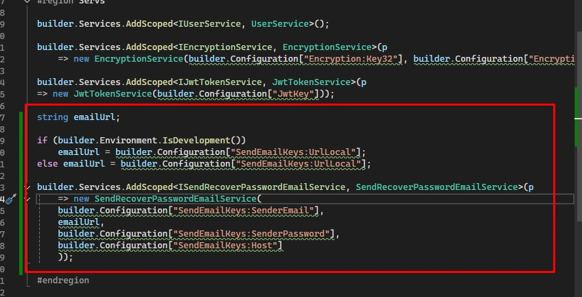SendRecoverPasswordEmailService