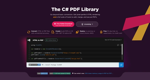 ironPDF