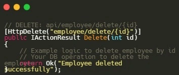 DELETE request