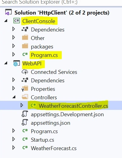 Client console
