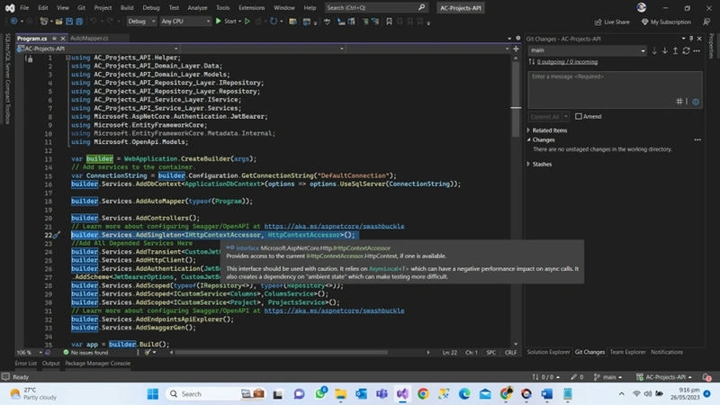 HttpContextAccessor in Asp.NET