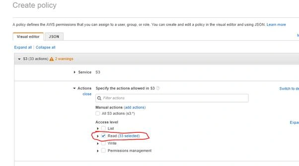 IAM Policis In AWS Account And Service Layer