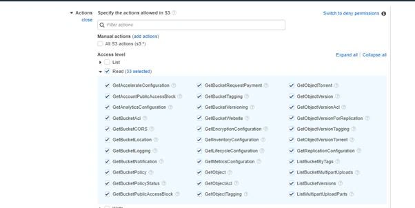 IAM Policis In AWS Account And Service Layer