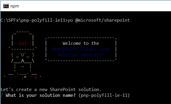 IE 11 Polyfill Package For SPFx