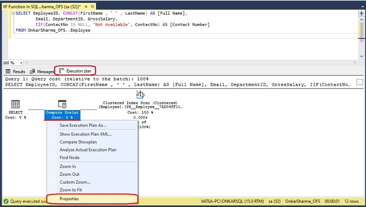 IIF Function in SQL Server