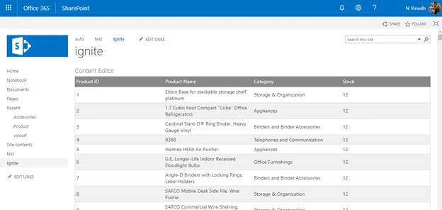 Ignite UI Data grid