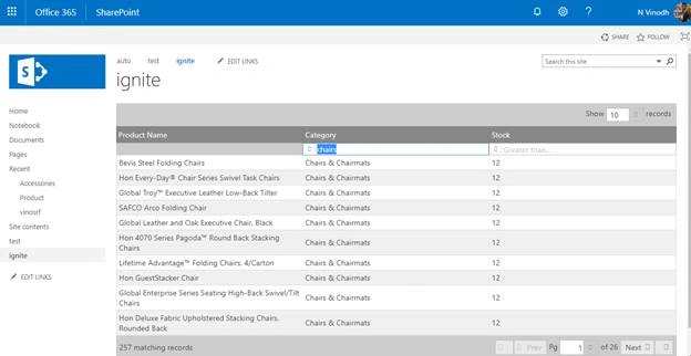 Ignite UI Data grid