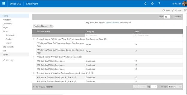 Ignite UI Data grid