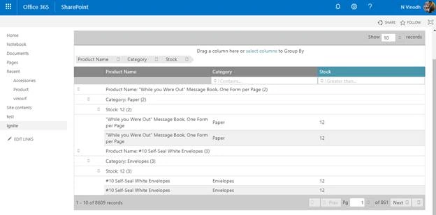 Ignite UI Data grid