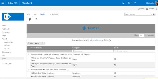 Ignite UI Data grid