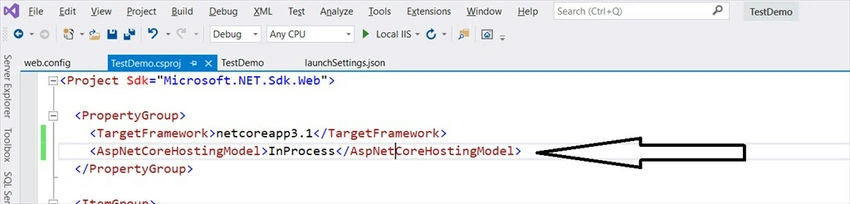  InProcess hosting Model