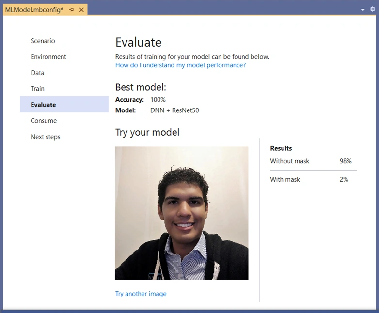 Image classification in web applications with ML.NET