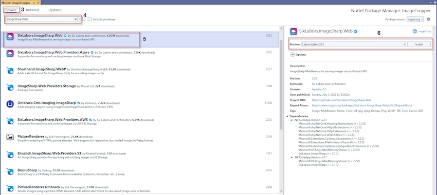 Crop Image In ASP.NET Core