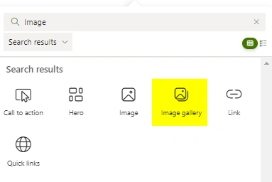 Image Gallery Web Part in SharePoint Online