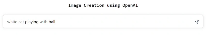 Image Generation using Open AI Image Creation API in Angular