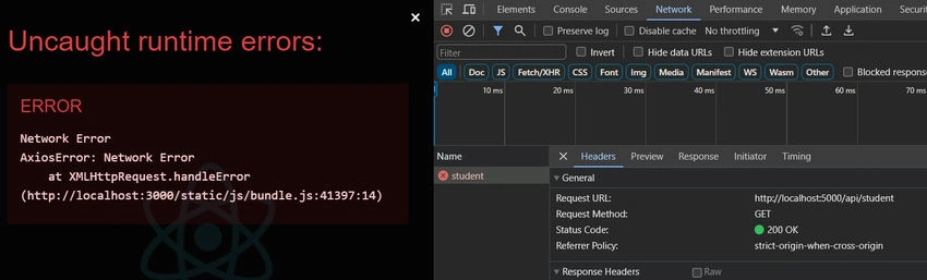 Runtime error